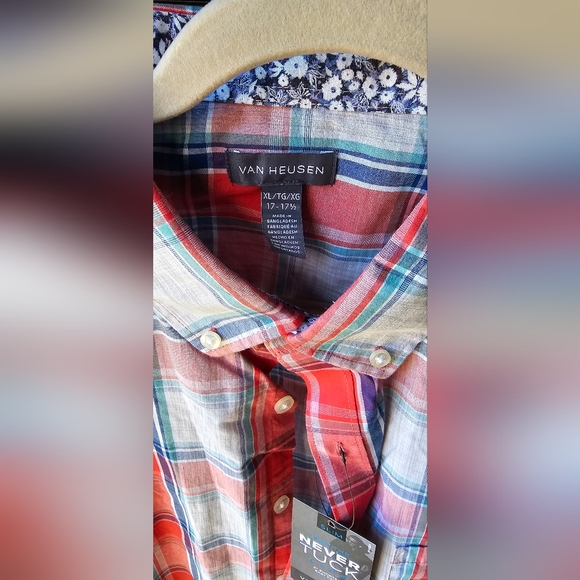 Van Heusen Never Tuck Shirt NWT - Picture 2 of 3